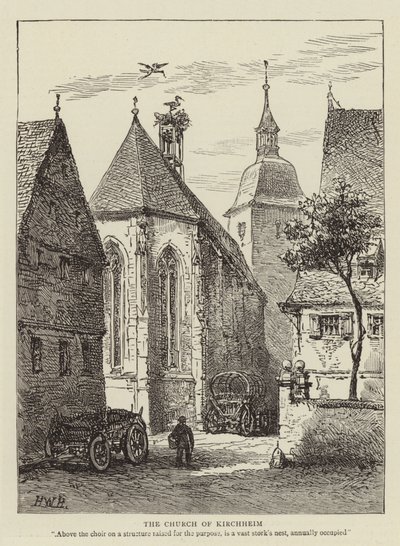 The Church of Kirchheim by Henry William Brewer